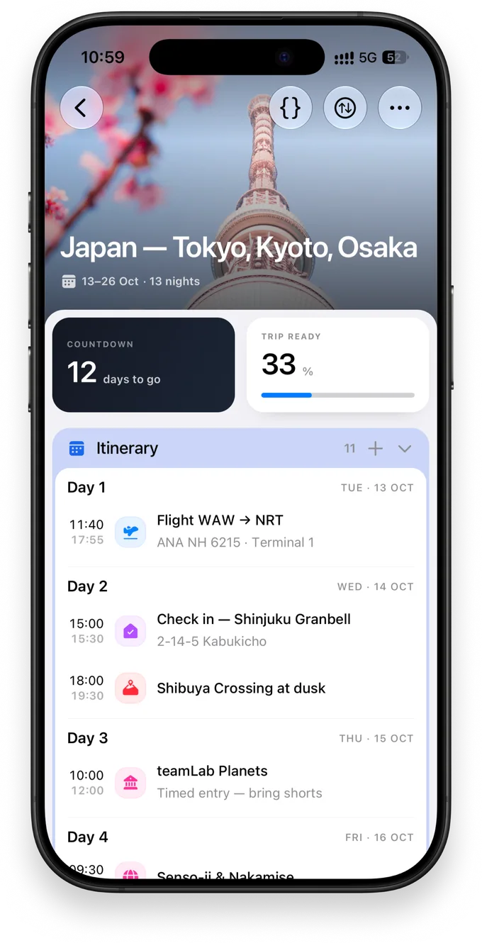 Brainee tasks screen